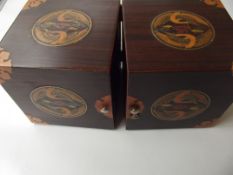 Unusual inlaid jewellery box