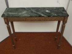 Marble top hall table