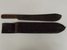 Machete with scabbard