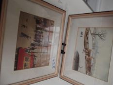 Two framed Lowry prints