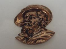 Possible bronze plaque of the artist Peter Van Bre