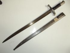 1886 pattern bayonet and scabbard
