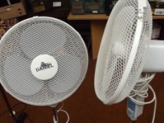 Two freestanding fans