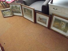 Four framed limited edition lion and tiger prints,