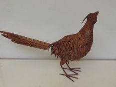 Metal Stork figure, height 40cm, length 60cm