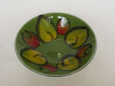 Poole pottery green bowl