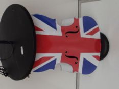 Cello base standard lamp - Union Jack