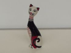 Lorna Bailey limited edition 1/1 'Deco' cat, heigh