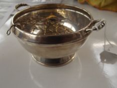 Silver hallmarked flower bowl
