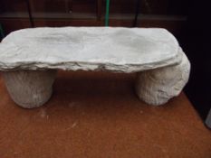 Stoneware garden - garden bench