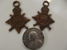 2 great war crosses, named and numbered together w