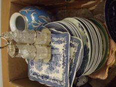 Large group of ceramics to include cruet set