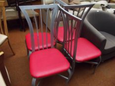 Set of 4 contemporary dining chairs