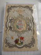Album of cards and silks