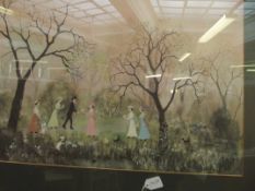 Framed Helen Bradley print