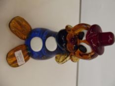 Glass dog clown
