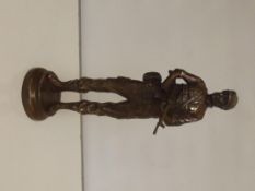 Brass figure of soldier