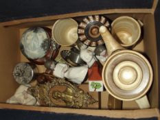 Various items to include Willow tree figures