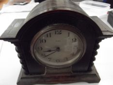 Oak mantle clock. 1928 presentation