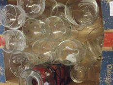 Assorted glassware to include commemorative ware