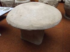 Stoneware garden - garden seat in the form of a mu