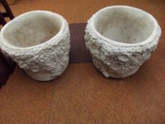Stoneware garden - two planters