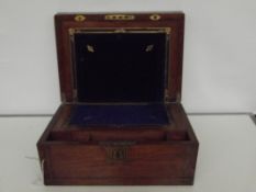 Inlaid writing box