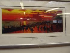 Large framed print, signed in pencil Anthony Orme
