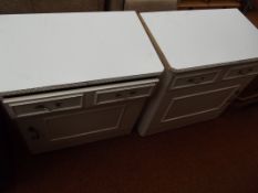 Two bed side cabinets