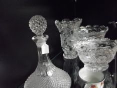 Decanters and other glassware