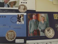 3 Silver coins first day covers