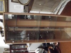 Illuminated corner display cabinet