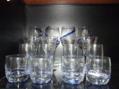Collection of blue glasses