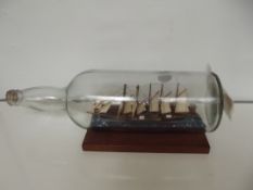 Ship in a bottle together with historical details