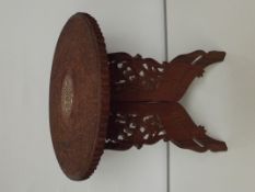 Indian carved side table