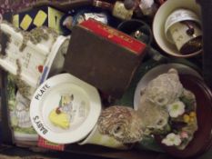 Various items to include Staffordshire flatbacks