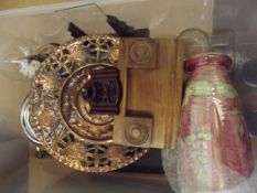 Various items to include inkwells