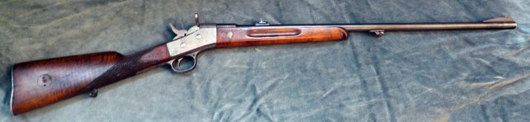 A Remington Rolling Block Carbine, 1864 Model .32CF, the carbine has a part octagonal 26