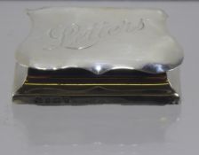 A Silver Letter Clip, Birmingham hallmark, dated 1904.
