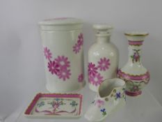 Miscellaneous Porcelain, including Herend Child's Bootie nr 7510, a Limoges trinket dish and posy