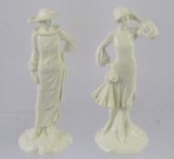 Royal Worcester Figurines, 'The 1920's Vogue Collection', including Ellen, Evie, Poppy, Irene,