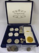 Miscellaneous Silver Proof and Other Coins, including Elizabeth II Alderney 1993 $10.00, Elizabeth