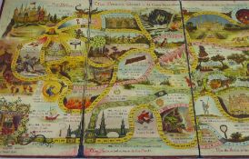 A Circa 1890 Board Game 'The Prince's Quest' of British Manufacture, complete with six lead princes,