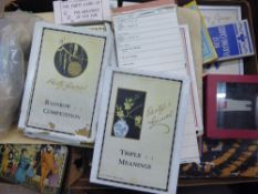 A Quantity of Circa 1920's Party Games and Trick Toys, including The R.J Series Popular Puzzles 'The