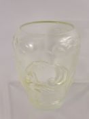 A Verlys Opalescent Glass Vase, circa 1930's design nr 1128 entitled 