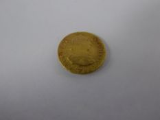 A Solid Gold 1788 Carlos 123 Spanish Coin, approx 1.8 gms. (wf)