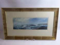 James Bartholomew, a water colour and pastel painting of a lighthouse, entitled 