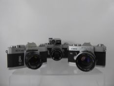 3 x Canon Cameras, FT. 50/1.8 Meter (af) - battery check erratic, Canon EX 50/1.8 EX (nof), Canon
