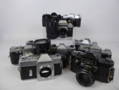 10 x Pentax Screw Fitting Cameras and lenses, (untested)