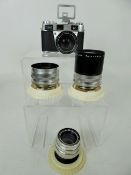 Retina 111S Camera, 50/19 Xenon 28/4 Curtagon, 85/4 Tele-Arton, 135/4 Telexenar.